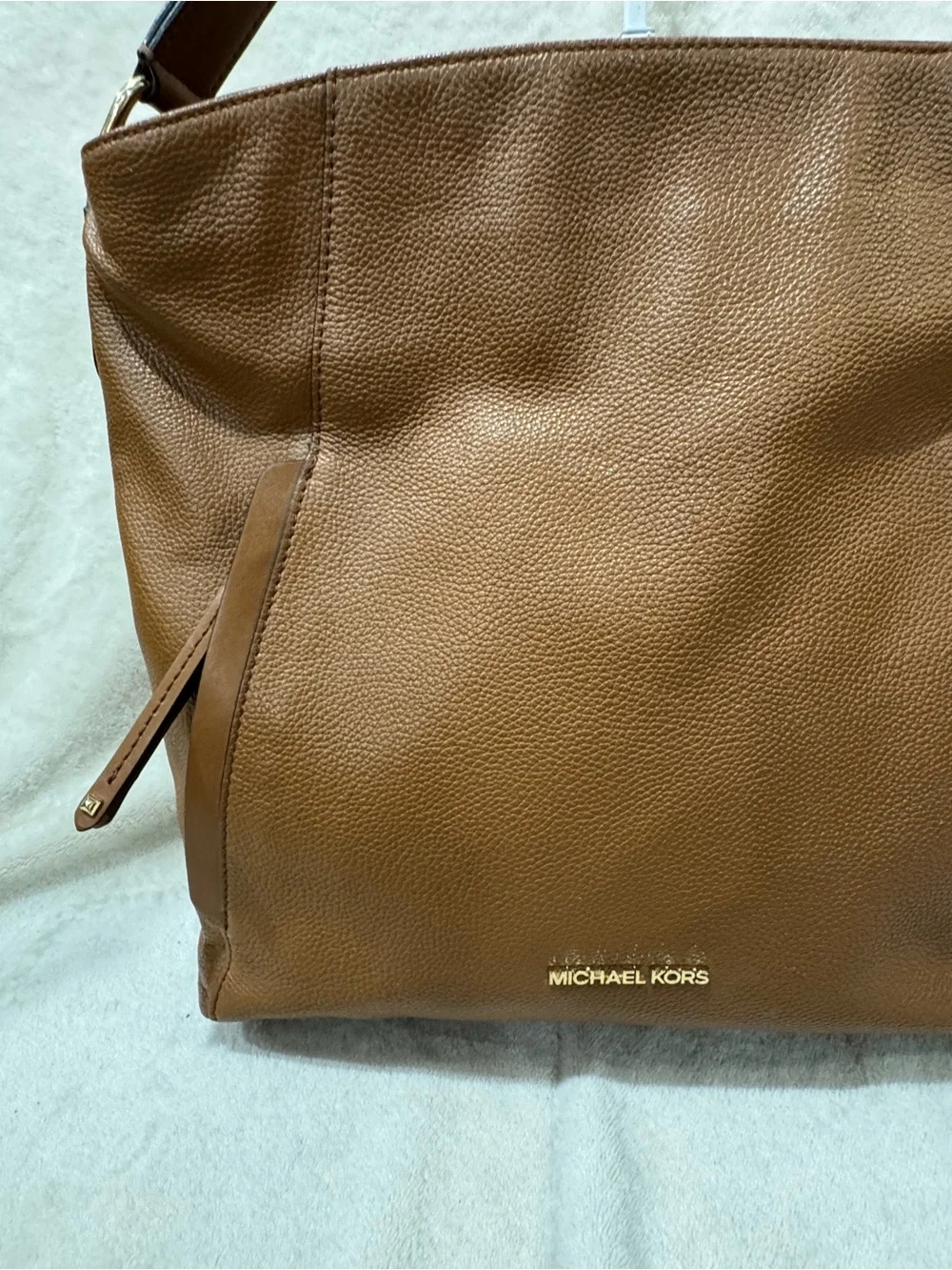 Michael Kors Evie Hobo Pebbled Leather Shoulder Bag
